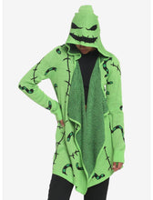 Load image into Gallery viewer, The Nightmare Before Christmas Oogie Boogie Drape Cardigan