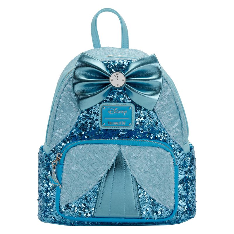 aqua sequin mini backpack Disney Mini Backpack Cinderella Sequin Loungefly – Fragmented Nostalgia