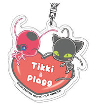 Load image into Gallery viewer, Miraculous Ladybug & Cat Noir Hug Meets Acrylic Keychain