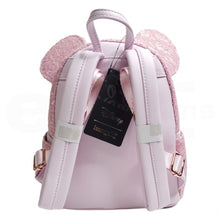 Load image into Gallery viewer, Disney Mini Backpack Minnie Mouse Cotton Candy Sequin Loungefly