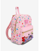 Load image into Gallery viewer, Ouran Highschool Host Club Mini Backpack Floral Pink Group Bioworld