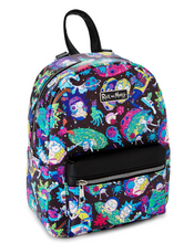 Load image into Gallery viewer, Rick and Morty Mini Backpack Neon Portal Bioworld