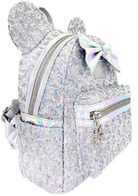 Load image into Gallery viewer, Disney Mini Backpack Minnie Mouse Iridescent Sequins Loungefly