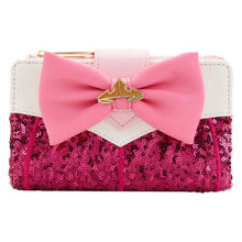 Load image into Gallery viewer, Disney Mini Backpack Wallet Set Aurora Sequin Loungefly