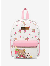 Load image into Gallery viewer, Rilakkuma & Friends Mini Backpack Strawberry Bioworld