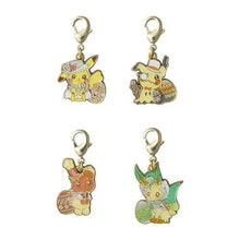 Load image into Gallery viewer, Pokemon Center Pikachu Mimikyu Buneary Leafeon 2022 Easter Charm Set