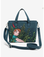Disney Crossbody Satchel Peter Pan Leaves Loungefly