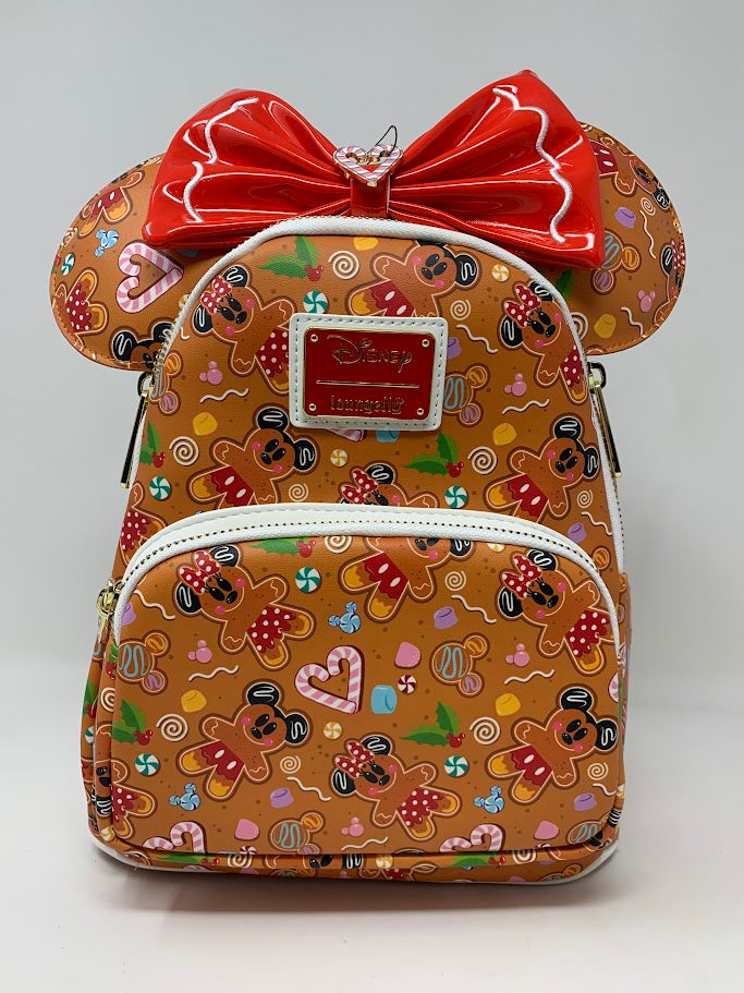 Disney Mini Backpack Ears Set Gingerbread AOP Loungefly