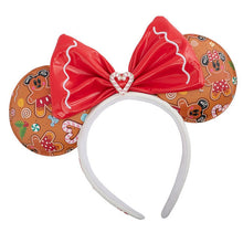 Load image into Gallery viewer, Disney Mini Backpack Ears Set Gingerbread AOP Loungefly
