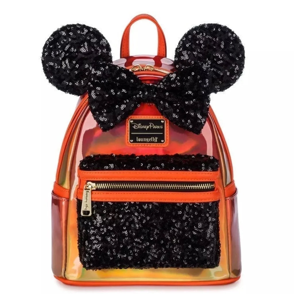 Disney Mini Backpack Minnie Mouse Halloween Iridescent Loungefly