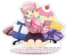 Load image into Gallery viewer, Madoka Magica Acrylic Stand 5pc + Poster INDIVIDUAL Sweets Cafe Ver. MOVIC
