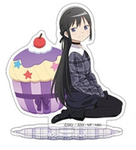 Load image into Gallery viewer, Madoka Magica Acrylic Stand 5pc + Poster INDIVIDUAL Sweets Cafe Ver. MOVIC
