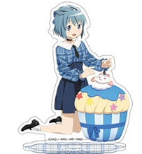 Load image into Gallery viewer, Madoka Magica Acrylic Stand 5pc + Poster INDIVIDUAL Sweets Cafe Ver. MOVIC
