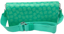 Load image into Gallery viewer, Animal Crossing Nintendo Switch Crossbody Sling Bag Teal Leaves
