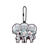 Cells At Work! CODE BLACK Rubber Keychain Neutrophil Trio Bandai