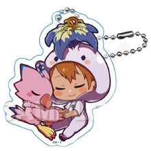 Load image into Gallery viewer, Digimon Adventure Zero Two Blind Box Acrylic Keychain Sleeping Kigurumi Gyao Colle Y-Line
