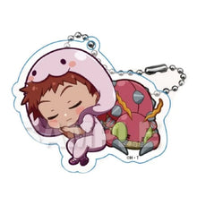 Load image into Gallery viewer, Digimon Adventure Zero Two Blind Box Acrylic Keychain Sleeping Kigurumi Gyao Colle Y-Line
