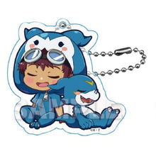 Load image into Gallery viewer, Digimon Adventure Zero Two Blind Box Acrylic Keychain Sleeping Kigurumi Gyao Colle Y-Line
