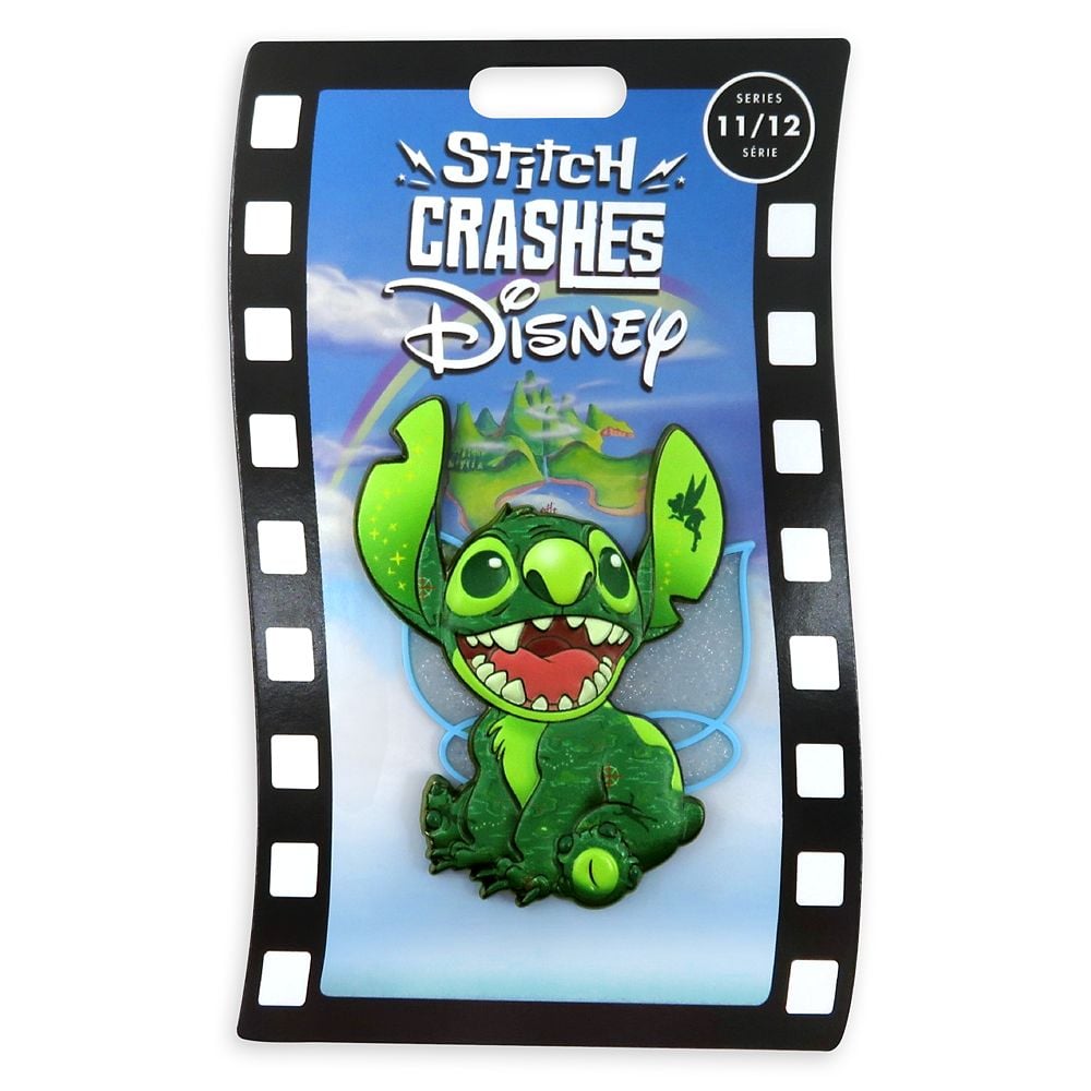 Disney Enamel Pin Stitch Crashes Disney Jumbo Pin #11 Peter Pan Disney