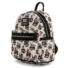 Load image into Gallery viewer, Disney Mini Backpack Core Gen Mandalorian Tattoo Print Loungefly
