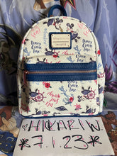 Load image into Gallery viewer, Disney Mini Backpack Minnie Mouse Cruise Line Loungefly
