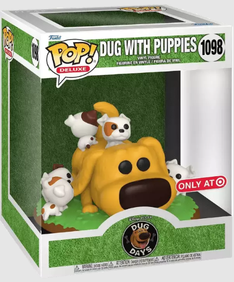 Disney Pixar Figure Dug Days Dug With Puppies Pop! Deluxe 1098 Funko