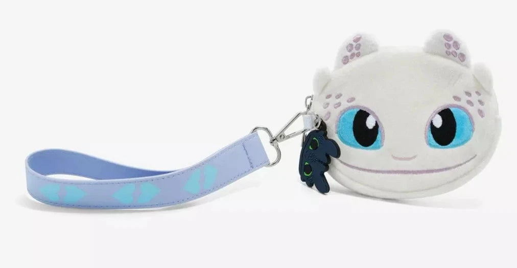 How To Train Your Dragon Lightfury Coin Purse With Wrist Strap DreamWorks Bioworld