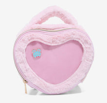 Load image into Gallery viewer, Ita Mini Backpack Pink Fuzzy Heart Bioworld
