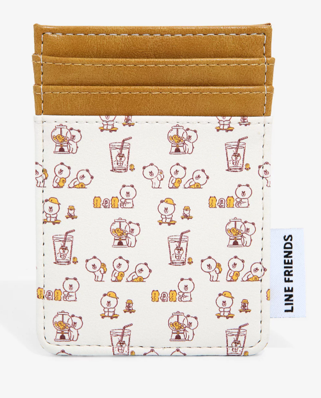 LINE FRIENDS Cardholder BROWN & FRIENDS Allover Print