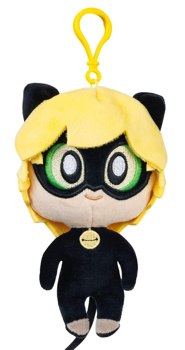 Miraculous Ladybug Plush Keychain Cat Noir ZAG Heroez