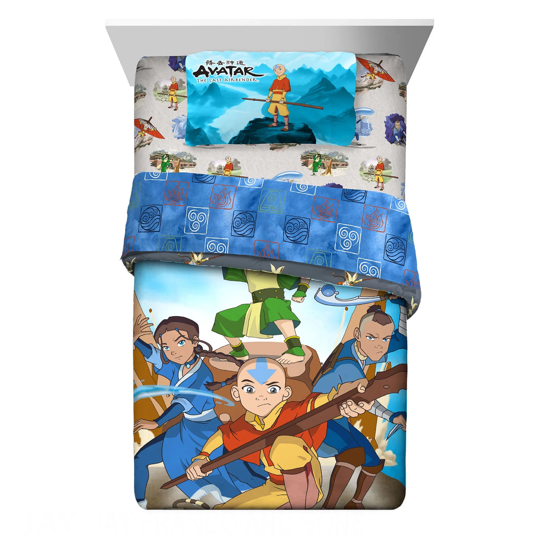 Avatar: The Last Airbender 4 Piece Bed Set Franco