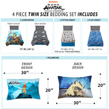 Load image into Gallery viewer, Avatar: The Last Airbender 4 Piece Bed Set Franco
