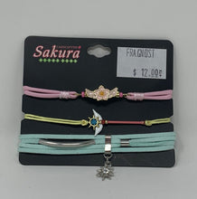 Load image into Gallery viewer, Cardcaptor Sakura Bracelet Set Clear Card Bioworld
