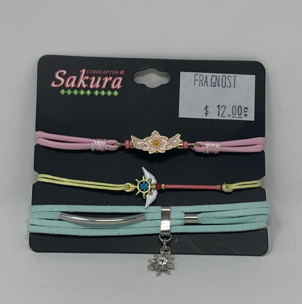 Cardcaptor Sakura Bracelet Set Clear Card Bioworld