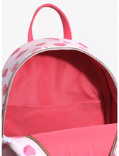 Load image into Gallery viewer, Sanrio Mini Backpack Wallet Set Cinnamoroll Strawberry AOP Loungefly
