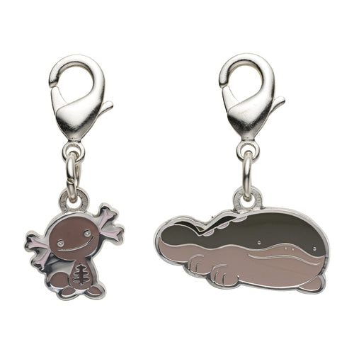 Pokemon Metal Charm Set Paldean Wooper & Clodsire National Encyclopedia Pokemon Center