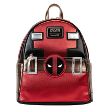 Load image into Gallery viewer, Marvel Mini Backpack Deadpool Metallic Cosplay Loungefly
