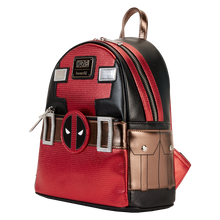 Load image into Gallery viewer, Marvel Mini Backpack Deadpool Metallic Cosplay Loungefly
