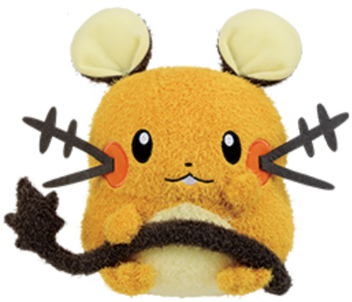 Pokemon Plush Dedenne PokeDakko 2020 Banpresto