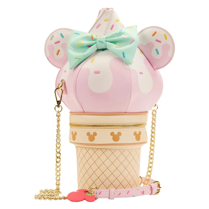 Disney Minnie Soft Serve Ice Cream Crossbody Bag Stitch Shoppe by Loungefly