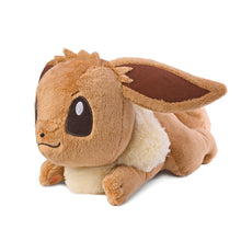 Load image into Gallery viewer, Pokemon Plush Eevee HQ Laying I Heart Eevee 2014 Banpresto
