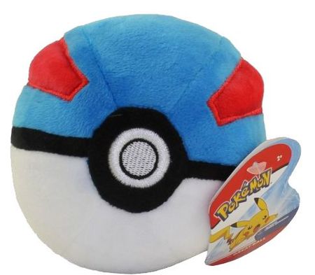 Pokemon Plush Great Ball 4in Wicked Cool Toys
