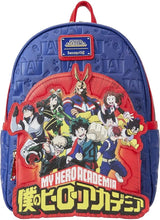 Load image into Gallery viewer, My Hero Academia Mini Backpack Group Debossed Logo Loungefly
