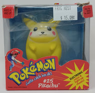 Pokemon Vintage Electronic Figure Pikachu #25 Voice and Light Up Action Figure Hasbro
