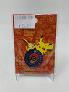 Pokemon Enamel Pin Pikachu and Victini Pokemon Center Tohoku