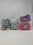 Sanrio x Sonic Plush And 2 Sonic Multi Use Pouches Lot