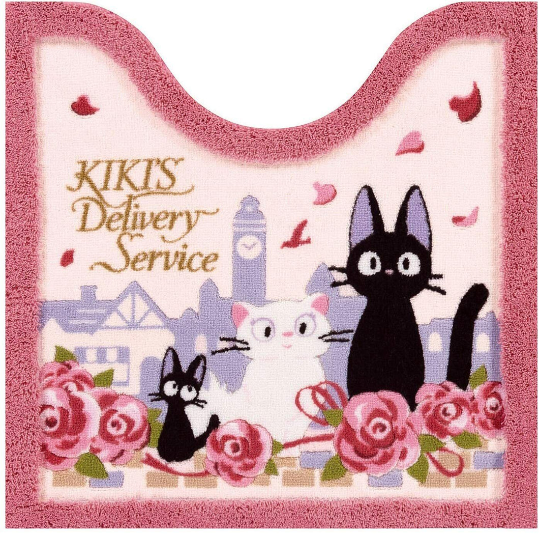 Studio Ghibli Bathroom Mat Kiki's Delivery Service Jiji and Lily Floral Senko