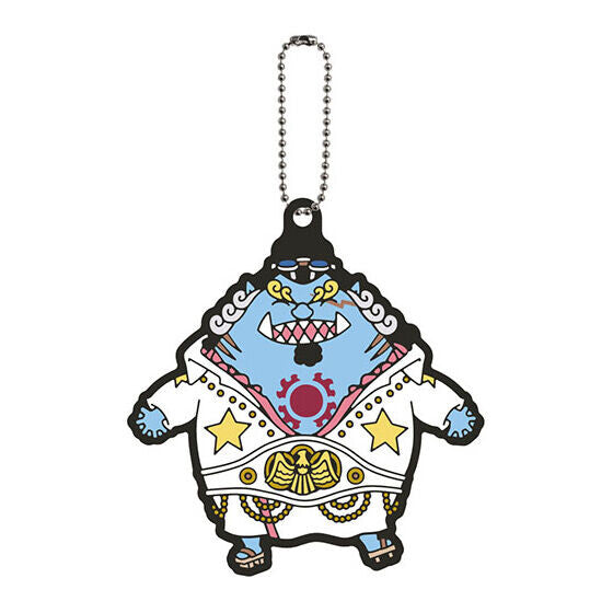 One Piece Rubber Keychain Jinbei Fil Red Mascot Bandai