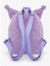 Load image into Gallery viewer, Sanrio Mini Backpack Kuromi Fuzzy Pastel Loungefly
