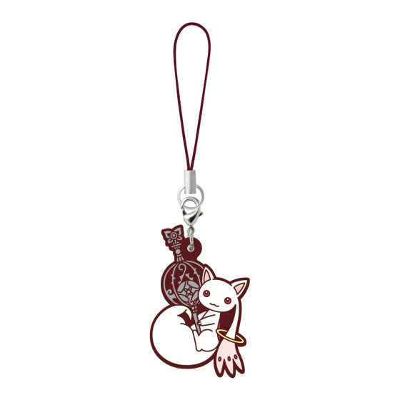 Puella Magi Madoka Magica Rubber Strap Kyubey with Grief Seed Bandai